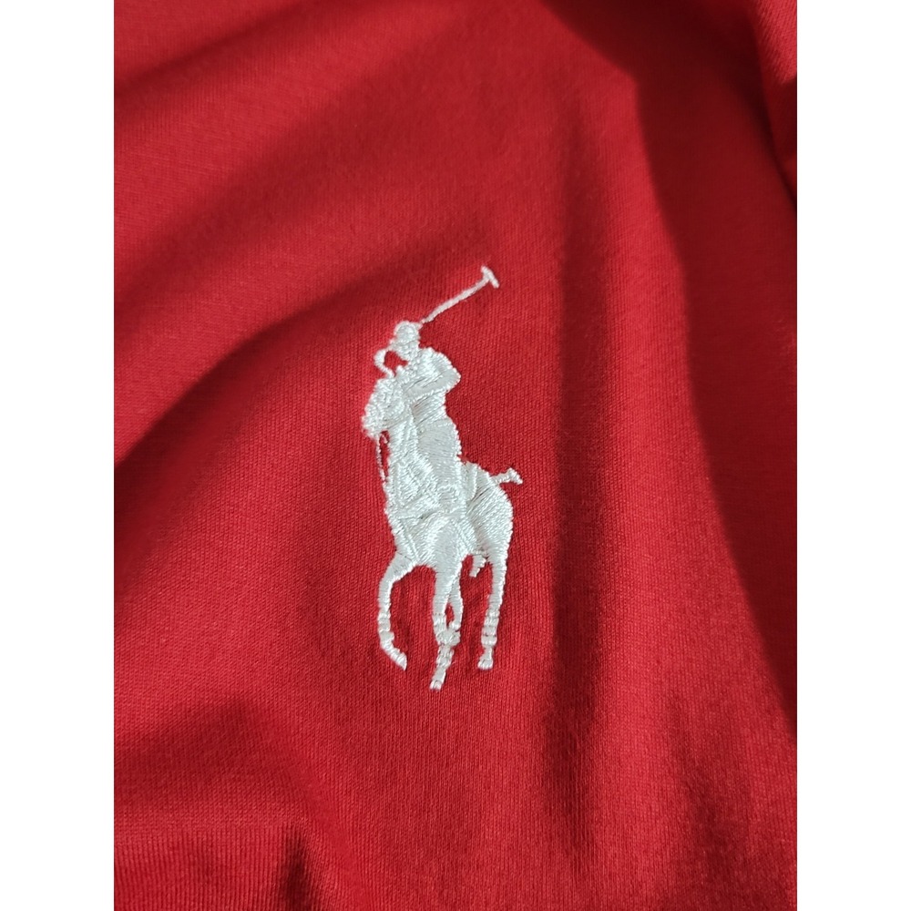 Mens Polo Golf Ralph Lauren Shirt True Red Size Large L Vintage Lisle ~Big Pony! - Picture 7 of 12